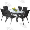 Garden Line Комплект Садових Меблів — Стіл 150 × 90 × 70 см/Neo2286/ + 6 Стільців 54 × 72 × 96 см/Neo3685 × 3/, NEO2286KPLCZ - Home Club, зображення 2
