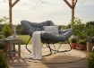 Chomik Крісло-гойдалка «Svinga» 112 × 104 × 69 см, темно-сірий ротанг, темно-сірі подушки, FAT0432 - Home Club, зображення 3