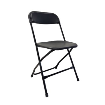 Garden Line Складний Стілець Для Кейтерингу 49,5 x 45 x 81 См, Чорний, ZUM3525 - Home Club