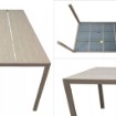 Kontrasto Алюмінієвий садовий стіл для тераси зі стільницею з полівуду Allen Pro 150x90, колір «таупе», Meb000057 - Home Club, зображення 4