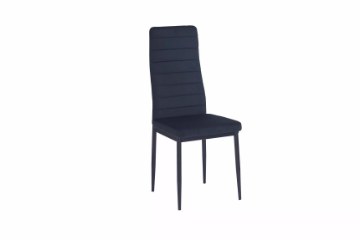 Kontrasto Оббите крісло для їдальні з чорного велюру Mark2 Kt118, 6.05.50391 - Home Club