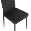 Kontrasto Оббите крісло для їдальні з чорного велюру Mark2 Kt118, 6.05.50391 - Home Club, зображення 4