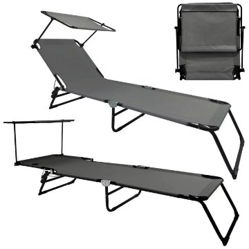 Kontrasto Шезлонг Relax, сірий, 5.10.27410 - Home Club