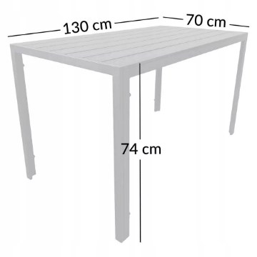Kontrasto Стіл Allen-St 130x70x74 см, чорний/чорний, Meb000063 - Home Club