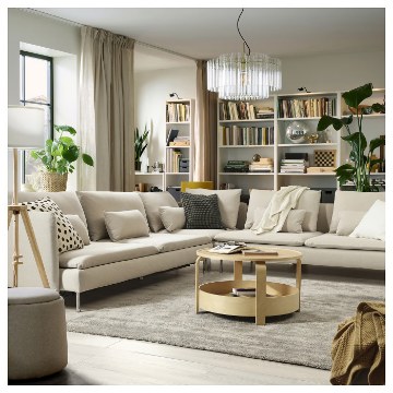 ИКЕА Угловой диван-кровать SÖDERHAMN, 796.162.03 - Home Club