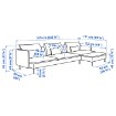 ІКЕА 4-місний диван-ліжко SÖDERHAMN, 296.164.46 - Home Club, зображення 8