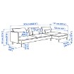 ІКЕА 4-місний диван-ліжко SÖDERHAMN, 096.162.68 - Home Club, зображення 7