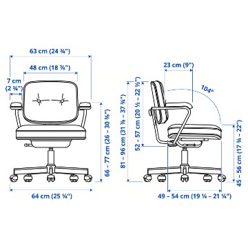 ИКЕА Офисное кресло ALEFJÄLL АЛЕФЬЕЛЛЬ, 404.199.82 - Home Club