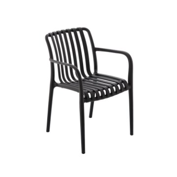 Garden Line Садове Крісло 45,5 x 57 x 45 / 81 См, Чорне, FAT8649 - Home Club