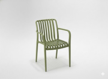 Garden Line Садове Крісло 45,5 x 57 x 45 / 81 См, Зелене, FAT8670 - Home Club