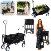 Garden Line Складная тележка для сада, черная, 116x54x90 см, WOZ2426 - Home Club, изображение 2