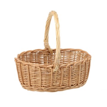 Chomik Плетеная корзина 23 x 17 x 10/21 см с ручкой - натуральная, ILS04_8451 - Home Club