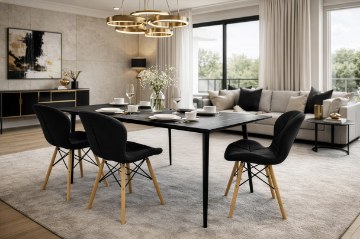 Kontrasto Стілець Zoe 2, чорний Dw, 6.05.93481 - Home Club