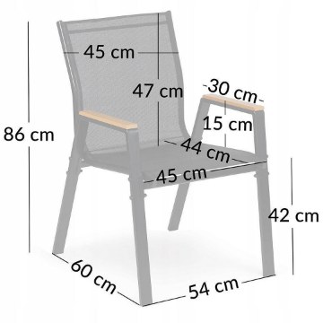 Kontrasto Стілець Polinka Kd low, чорний, Dw, Meb000076 - Home Club