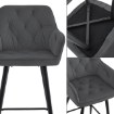 Kontrasto H202 Стілець «Юлія 3» Vel Сірий Dw, 6.05.94426 - Home Club, зображення 6