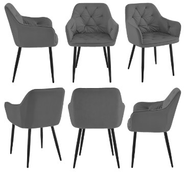Kontrasto Ko202 Стілець Julia Ob. 3 Vel Сірий Dw, 5.90 90213 - Home Club