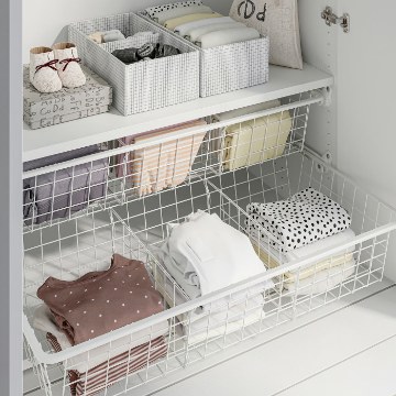 ИКЕА Проволочная корзина с выдвижной направляющей ALTARLIDEN, 496.039.52 - Home Club