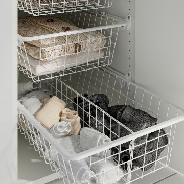 ИКЕА Проволочная корзина с выдвижной направляющей ALTARLIDEN, 096.039.54 - Home Club