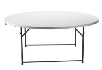 Garden Line Складной Стол Для Туризма И Кейтеринга, диаметр 180 x 74 см, круглый, белый, ZUM3709 - Home Club