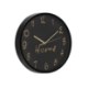 Chomik Настенные Часы Круглые 30,5 x 30,5 x 4,3 См Черные, ZEG4689 - Home Club