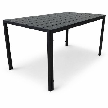 Kontrasto Стол Allen-St 130x70x74 см, чёрный/чёрный, для двух человек, Meb000063 - Home Club