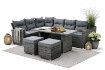 Garden Line Набор Садовой Мебели (Угловой Диван, 2 Пуфы, Стол) — Серый, Подушки — Серый, ABI3453 - Home Club, изображение 11