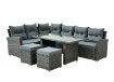 Garden Line Набор Садовой Мебели (Угловой Диван, 2 Пуфы, Стол) — Серый, Подушки — Серый, ABI3453 - Home Club, изображение 13