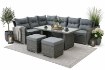 Garden Line Набор Садовой Мебели (Угловой Диван, 2 Пуфы, Стол) — Серый, Подушки — Серый, ABI3453 - Home Club, изображение 15