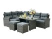 Garden Line Набор Садовой Мебели (Угловой Диван, 2 Пуфы, Стол) — Серый, Подушки — Серый, ABI3453 - Home Club, изображение 16