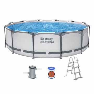 Bestway Бассейн На Опорах 366 см × 100 см (Бассейн, Фильтрующий Насос, Лестница), BES56418 - Home Club
