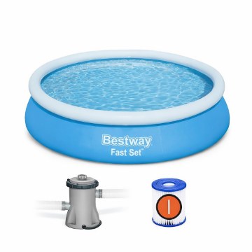 Bestway Бассейн С Разпорными Стенками 366 x 76 См (Бассейн, Насос, Фильтр), BES57274 - Home Club