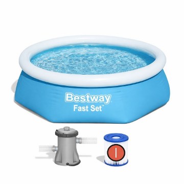 Bestway Бассейн С Разпорными Стенками 244 x 61 См (Бассейн, Фильтрующий Насос), BES57450 - Home Club