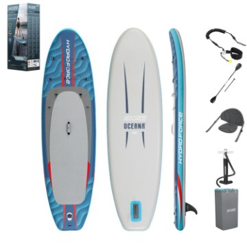 Chomik Доска для серфинга Sup / каяк 305 × 84 × 12 см (доска, весло, насос, рюкзак, трос, ласта, сиденье, комплект принадлежностей), BES6532B - Home Club