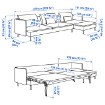 ИКЕА Раскладной диван на 4 человека SÖDERHAMN, 696.161.28 - Home Club, изображение 8