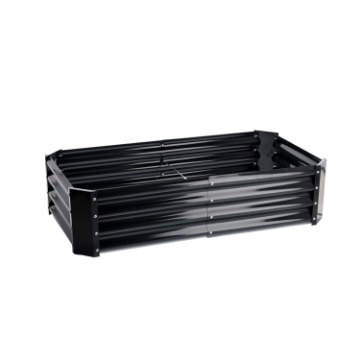 Chomik Грядка для овощей и цветов 140 × 60 × 30 см, прямоугольная, антрацитовая, ZAK8403 - Home Club