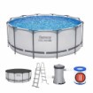 Bestway Наземный бассейн 3,66 × 1,22 м (бассейн, фильтрующий насос, лестница, крышка), BES56420 - Home Club