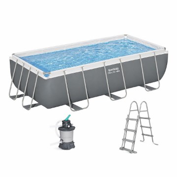 Bestway Бассейн На Опорах 4,04 м × 2,01 м × 1 м (Бассейн, Фильтрующий Насос, Лестница), BES56442 - Home Club