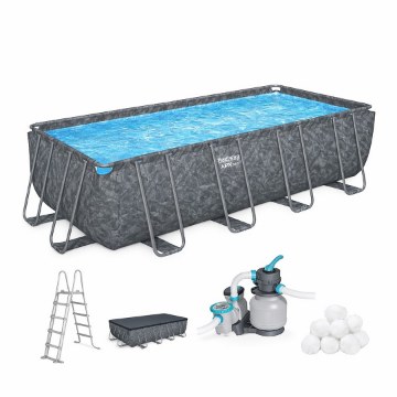 Bestway Каркасный бассейн 5,49 × 2,74 × 1,32 м (песочный фильтр, лестница, крышка), BES561KA - Home Club