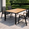 Kontrasto Алюмінієвий садовий стіл для тераси з стільницею з полівуду Allen Pro 150x90, натуральний, Meb000056 - Home Club, зображення 6