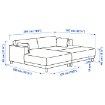 ИКЕА Модульный диван UPPÅKRA, 596.141.96 - Home Club, изображение 3