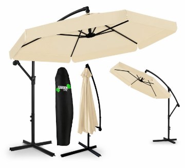 Garden Line Садовый зонт 3 м, бежевый «Banana» с чехлом, GAO2866 - Home Club