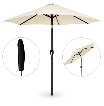 Garden Line Садовый зонт 3 м, бежевый, с чехлом, GAO5347 - Home Club