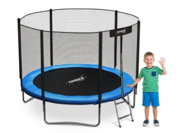 Garden Line Трамплин 10 футов (312 см) с лестницей и защитной сеткой, TRA9870 - Home Club