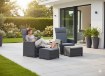 Garden Line Набор Садовой Мебели - Антрацит (2 Разкладывающихся Кресла, Стол, 2 Подножки), ZUM6430 - Home Club, изображение 8