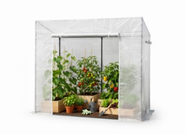 Garden Line Теплица для помидоров, белая, 200 x 77 x 168/146 см, TUN0766 - Home Club