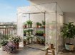 Garden Line Теплица для помидоров, белая, 200 x 77 x 168/146 см, TUN0766 - Home Club, изображение 5