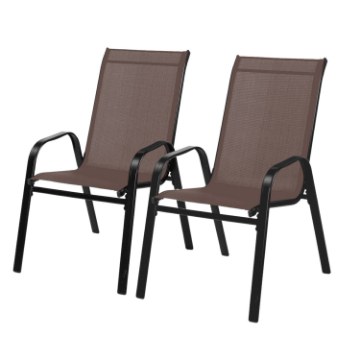 Garden Line Набор из 2 садовых стульев коричневого цвета, размеры 54 x 70 x 92 см., TIH1649 - Home Club