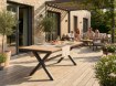 Chomik Алюмінієвий Садовий Стіл З Стільницею Polywood 180 x 100 x 75 См Темно-Сірий, RIT6259 - Home Club, зображення 5