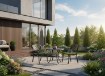 Garden Line Алюмінієвий стілець «Mondrich», антична бронза, 65 × 64 × 92 см, ATO4058 - Home Club, зображення 10