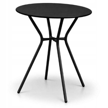 Kontrasto Стол Como Pro, чёрный, диаметр 60 x 70 см, для двух человек, Meb000085 - Home Club